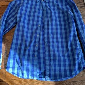 EUC Goodthreads Men's Blue Plaid Button Down Shirt